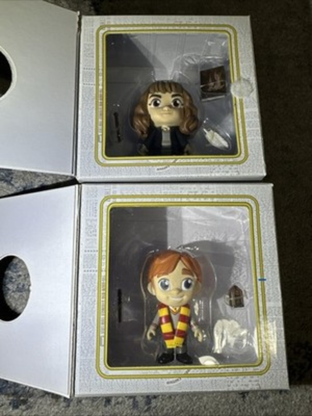 FUNKO FIVE 5 STAR HARRY RON & HERMIONE GRANGER W/ SCARF EXCLUSIVE VINYL FIGS - Picture 2 of 4